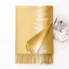 Bufanda Nueva Elegante de Estilo Femenino con Degradado para Niñas, Chal de Gama Alta para Otoño e Invierno, Bufanda Cálida de Imitación Cachemir