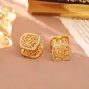 Nuevos Pendientes de Zirconia con Letra Z de Otoño e Invierno, Pendientes Calados de Moda Retro Elegantes y Femeninos, Pendientes Cuadrados Exquisitos y Versátiles