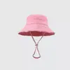 Sombrero de Pescador de Color Sólido Lavado con Borde Deshilachado para Mujer, Sombrero de Cubo Versátil Casual, Sombrero de Sol de Moda Estilo Coreano, Elegante y que Afina el Rostro