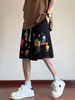 Shorts Casuais Masculinos de Verão Pesados, Tendência, Largos, Design Exclusivo, Shorts Esportivos Retrô Americanos