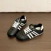 Zapatos de entrenamiento alemanes de cuero suave para mujer, nueva moda de otoño, suela gruesa de espuma de goma, con cordones, versátiles, de suela blanda, zapatos deportivos casuales
