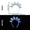 Nueva Diadema Fluorescente de Navidad Diadema Decoración Fiesta de Navidad Diadema de Astas Árbol de Navidad Neón Morado Tocado