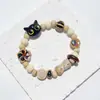 Pulsera de Cerámica Jingdezhen Nueva Pulsera de Cerámica Estilo Chino Joyería Hecha a Mano Cuerda Estilo Tíbet Puesto de Pulseras Jingdezhen