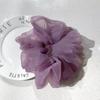 Grande cor brilhante organza grande intestino anel de cabelo coreano menina internet celebridade nova moda europeia e americana acessórios de cabelo de aba larga