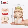 Si Adornos de Suculentas Artificiales en Maceta Creative Ins, Maceta de Flor de Suculenta de Resina de Dibujos Animados Lindos Regalo para el Día del Maestro