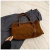 Bolso de Ante para Mujer de Gran Capacidad 2025 Nuevo Primavera y Verano Retro Hombro Axila Bolso Tote Casual para Ir al Trabajo