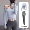 Top de Yoga de Malla Falso de Dos Piezas para Mujer con Almohadillas en el Pecho, Secado Rápido, de Manga Larga para Correr, Deportes y Fitness