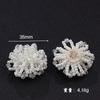 Material para zapatos de perlas de imitación DIY accesorio de flor con cuentas para zapatos zapatos con cuentas hechos a mano DIY horquilla de flor accesorios de flor de perla con cuentas