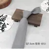 Nova Gravata Listrada Diagonal de Algodão 7,5cm Formal Casual Amarrada à Mão Larga para Homens em Estoque do Fabricante