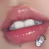 Unha de lábio de aço inoxidável tricolor de palma unha de orelha espiral interna de personalidade 1.2 espessura nova joia de piercing atacado transfronteiriça