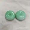 Atacado Pingente Fivela Ping An de Jade Hotan Cuiqing com Azul Açucarado e Branco Fivela Ping An Seda Dourada Tingimento de Jade Alta Imitação de Jade Hotan