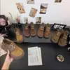 Sapatos Birkenstock totalmente fechados de sola grossa para mulheres 2026 outono novo estilo mocassins que aumentam a altura para pessoas baixas estilo retrô versátil casual sapatos de dia a dia