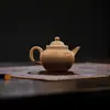 Tetera Cuadrada de Arcilla Púrpura Yixing Original, Cocida a Madera a Alta Temperatura, Semi-Hecha a Mano, para Uso Doméstico, Juego de Té