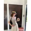 Textura impecável~Lã de Liocel! Camiseta feminina estilo coreano, justa ao corpo, modelagem que afina, decote U grande, comprimento curto, manga de três quartos para o verão