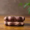 Peine Masajeador Meridiano de Sándalo para Peinar el Cabello, Adecuado para Estudiantes, Hombres y Mujeres, Peine de Madera de Sándalo de Dientes Anchos Gua Sha, Lindo Peine de Madera con Forma de Gato