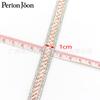 Amazon Más Vendido Talla Única 1 cm de Ancho Cuatro Colores Borde de Pedrería Pegamento Caliente Correa Decorativa Ropa Zapato Bolso Accesorios de Ropa