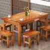 Mesa de restaurante e cadeira de madeira maciça, combinação de mesa e cadeira para fast food, lanchonete, churrascaria, macarrão, mesa e cadeira, barraca de comida, restaurante de café da manhã, mesa carbonizada