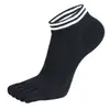 Calcetines de Algodón para Mujer, Bajos, Calcetines Completos de Cinco Dedos, Absorbentes de Sudor, Adecuados para Todas las Estaciones, Otoño e Invierno, Calcetines con Dedos Separados, Venta al por Mayor de Fabricante, Dedos Separados, Algodón Puro