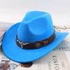 Chapéu Top Étnico Chapéu de Cowboy Ocidental Xizang Xizang Chapéu de Performance Chapéu de Lã Chapéu de Lã Retrô Centro-Europeu e Americano