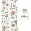 Serie Diario de Vida Lenta Crepúsculo Washi Troquelado Cinta de Aceite Especial Cinta para Esenciales Diarios 4 Tipos
