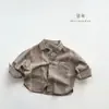 Camisa para Niños 2026 Nueva Primavera Camisa Infantil Primavera y Otoño Cuadros Manga Larga Top Chaqueta para Niños