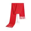 Bufanda de Color Sólido con Letras Rojas, Chal Cálido de Otoño e Invierno como Regalo para Mujeres, Calentador de Cuello Personalizado para Ceremonia de Apertura