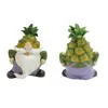 Venta de Liquidación Figura de Higo Enano de Piña Artesanía de Resina Decoración Miniatura de Jardín Adorno para Jardín Exterior