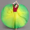 Saia Larga de Balanço para Dança Clássica Saia Longa de Meio Comprimento para Prática de Dança Moderna Saia de Gaze Elegante para Performance de Dança Quadrada de Xinjiang para Adultos