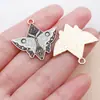 Amazon Transfronterizo Estilo Retro Pastoral Mariposa Colorida Aleación Accesorios Pendientes DIY Colgante para Bolso Colgante Decorativo