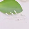 Atacado de fábrica gancho de orelha de aço inoxidável acessórios para brincos DIY gancho de orelha de metal com mola de conta gancho de orelha pergunta Gancho