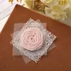 Super atmósfera de hada tela de malla de encaje accesorios de flor de rosa diy accesorios para el cabello pinza para el cabello accesorios para tocado al por mayor