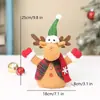 26 Novas Bonecas de Tecido para Decoração de Natal Arranjo de Cena de Natal Estilo Americano Rena Boneco de Neve Boneco Velhinho Ornamento