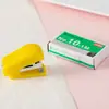 Grapadora Mini Creativa para Estudiantes, Grapadora de Ahorro de Esfuerzo, Grapadora Pequeña de Papelería, Máquina Pequeña de Encuadernación para Grapar Exámenes