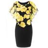 Aliexpress Amazon Nuevo Chal con Estampado de Rosas para Mujer Ajustado que Cubre la Cadera Talla Grande Vestido