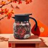 Tetera de Acero Inoxidable 316 con Patrón 3D, Separación Té-Agua y Aislamiento, Hervidor con Mango de Imitación de Grano de Madera, Olla Separadora de Té y Agua