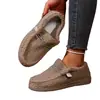2025 Nuevos Zapatos Planos Casuales de Gran Tamaño Transfronterizos de Comercio Exterior para Mujer Amazon Temu Dropshipping Zapatos de Algodón de Invierno para Mujer