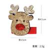 Anillo para el pelo con forma de gorro de Papá Noel de Amazon transfronterizo, pinza lateral para niña, muñeco de nieve, alce, horquilla, accesorios, joyería pequeña