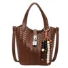 Bolsa de Mão Estilo Coreano de Alta Qualidade para Mulheres 2025 Outono Nova Nicho Simples Casual Bolsa de Ombro Transversal
