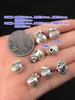 Prata Pura s999 Saco de Bênção Retro Contas Estéreo Separadas Corda de Mão Trançada Pulseira Colar Acessórios DIY Feitos à Mão