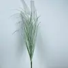 Estilo INS hierba cola de zorro de tres cabezas simulación decoración de arreglo floral para el hogar sala de estar flores artificiales de plástico flores falsas paisajismo hierba cola de zorro