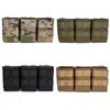Bolsa Tática de Expansão para Combate com Acessório Molle Rápida Tripla para 5.56mm Camuflada Funcional com Clipe Tamanho Médio
