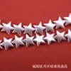 Estrella Blanca de Cinco Puntas Barroca Irregular Agujero Recto Perlas de Imitación Cuentas Estrella Plástico Cuentas Sueltas Accesorios para Joyería DIY