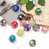 Contas Irregulares Coloridas com Inlay de Concha, Translúcidas, com Furo Passante para Pulseira DIY, Caneta com Contas, Acessórios de Joias, Contas Soltas em Estoque