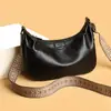 Bolso de Hombro Cruzado de Cuero Suave de Alta Gama Tipo Bollo, Bolso Cruzado de Gran Capacidad, Nuevo Bolso de Hombro Casual Retro Simple de Moda para Mujer
