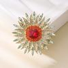 Nueva Moda Francesa Exquisito Broche de Girasol Artesanía Pesada Temperamento Elegante Broche para Mujer Accesorios de Vestimenta Venta al por Mayor