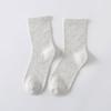 Calcetines cálidos de felpa para mujer, calcetines de otoño e invierno, calcetines de colores caramelo, medias gruesas con forro polar, calcetines de toalla lunar de invierno