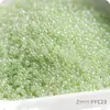 Super-Excelente 2 mm Hielo Imitación Jade Núcleo Teñido Vidrio Cuentas de Arroz Imitación Checo Crema Vidrio Cuentas para Pulsera Anillo DIY