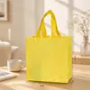Bolsa de Regalo Tote No Tejida Transfronteriza Color Sólido Macarrón Bolsa de Regalo Laminada Bolsa de Regalo Impermeable Cumpleaños Infantil
