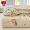 Sábana bajera de gasa de doble capa, pieza única, para uso doméstico, ropa de cama, protector de colchón, adecuado para dormitorios estudiantiles, tamaño individual, sábana y colcha antideslizantes