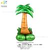 Decoración de fiesta globo bosque árbol palmera forma de hoja globo de papel de aluminio de dibujos animados